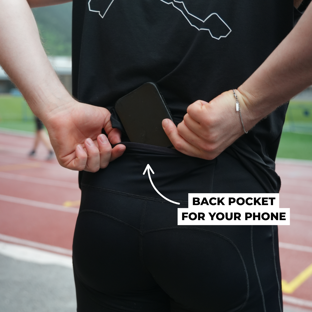 Compression Shorts with Integrated Belt