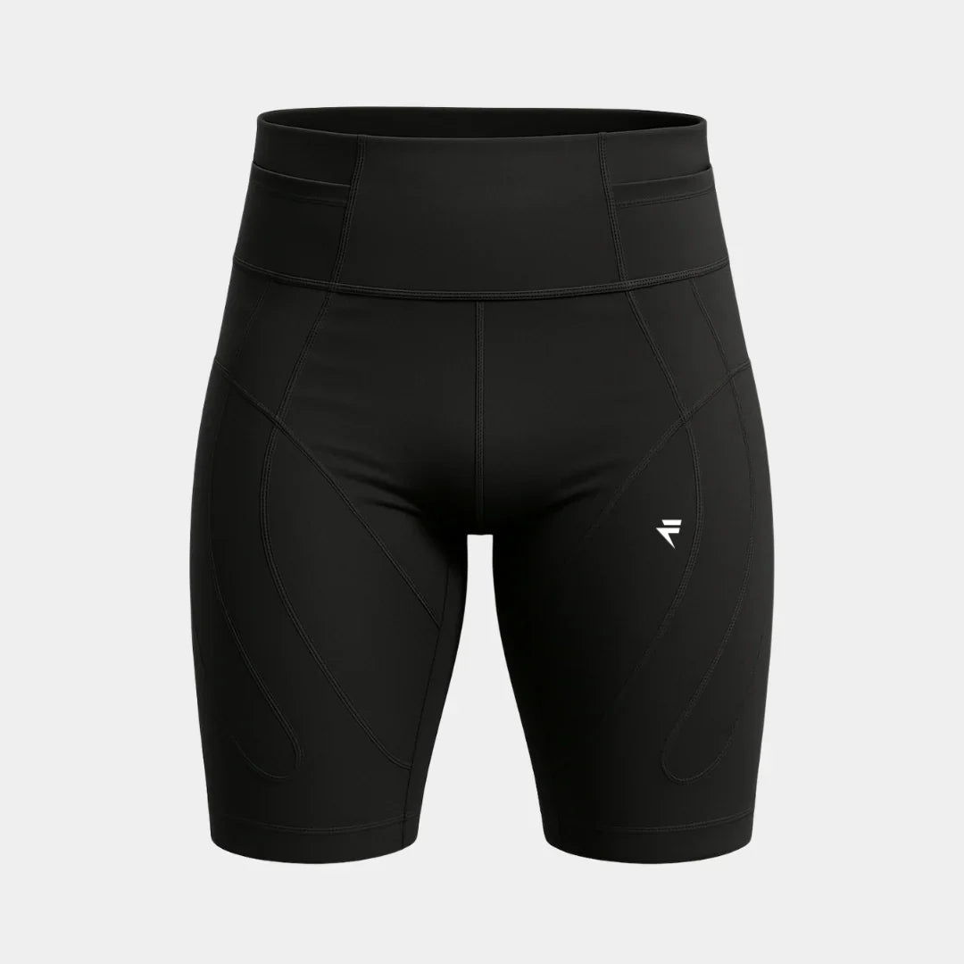 Compression Shorts with Integrated Belt